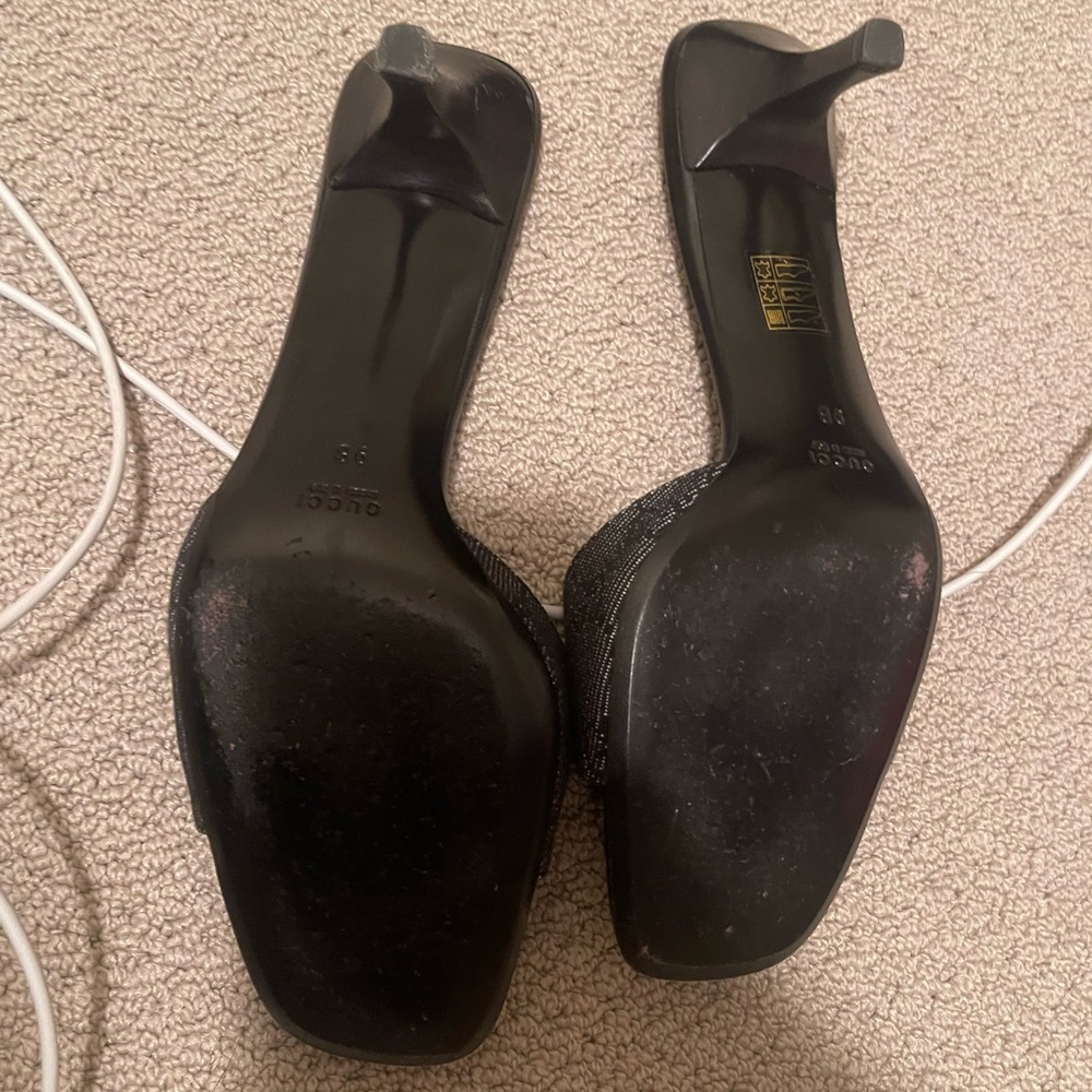Vintage Denim Gucci Kitten Heel - Picture 6 of 6